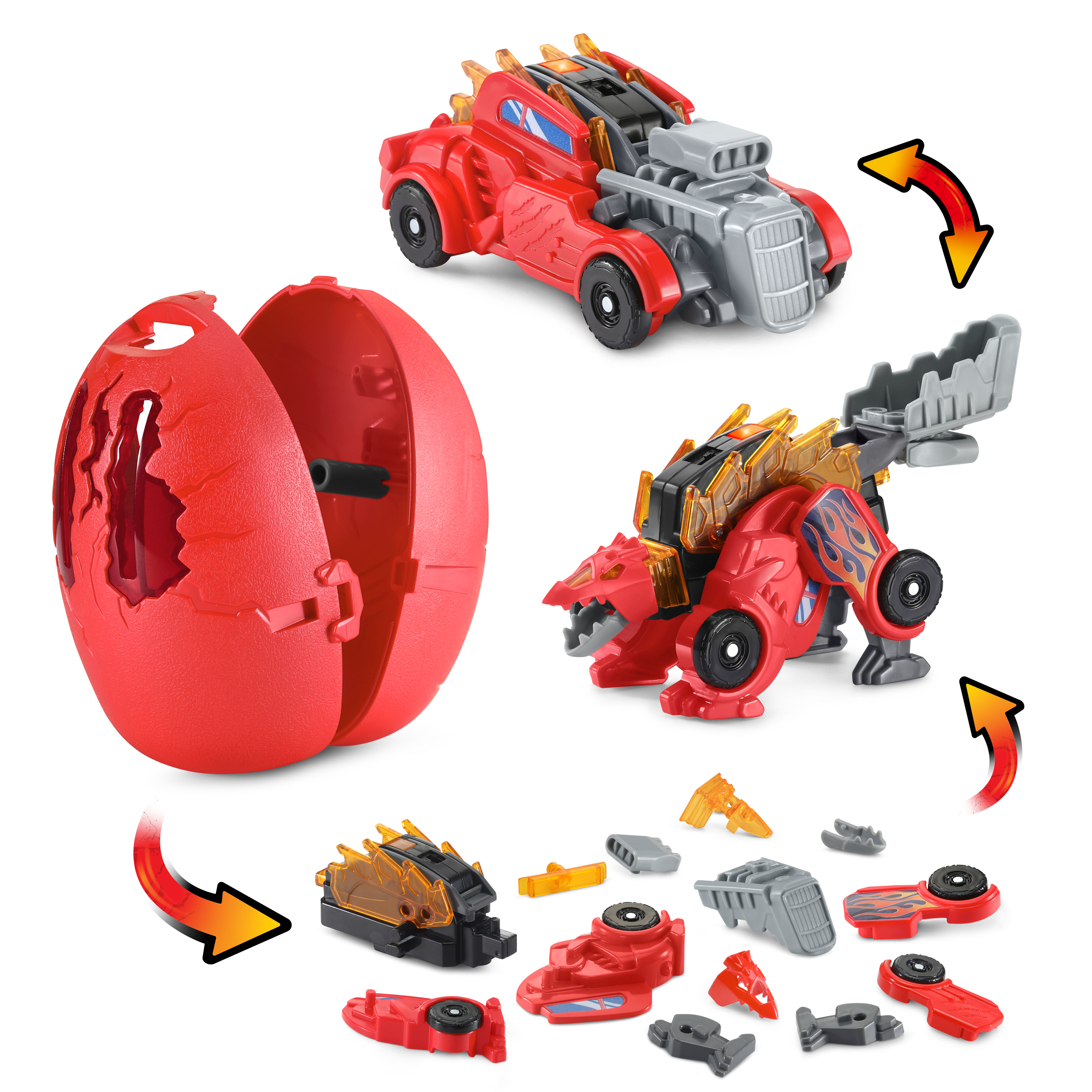 VTech® Switch & Go® Hatch & Roaaar Egg™ Stegosaurus Hot Rod