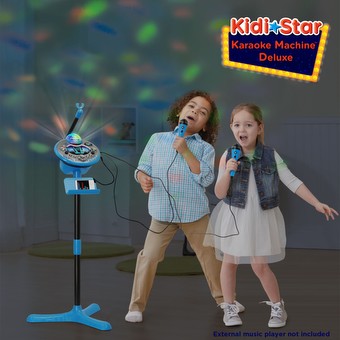 VTech Kidi Star Karaoke Machine Deluxe, 2 Microphones with AC Adapter, Pink