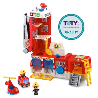 VTech Go! Go! Smart Wheels Save the Day Fire Station Playset with Truck 