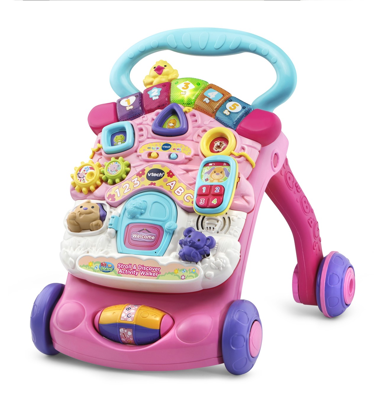 VTech first songs, Musical book, pink Color. Music Book with Songs